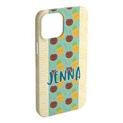 Pineapples and Coconuts iPhone Case - Plastic - iPhone 15 Pro Max (Personalized)