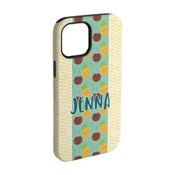 Pineapples and Coconuts iPhone Case - Rubber Lined - iPhone 15 (Personalized)