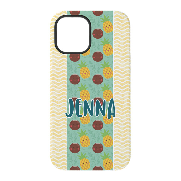 Pineapples and Coconuts iPhone 15 Tough Case - Back