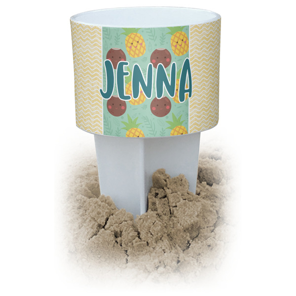 Custom Pineapples and Coconuts Beach Spiker Drink Holder (Personalized)