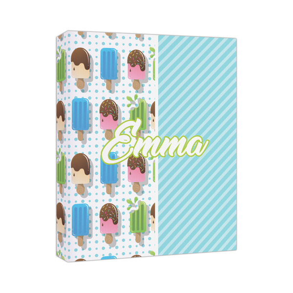 Custom Popsicles and Polka Dots Canvas Print (Personalized)