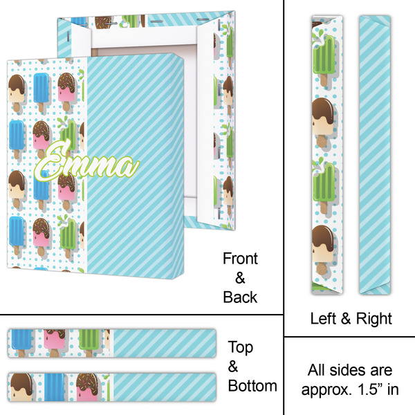 Popsicles and Polka Dots 11x14 - Canvas Print - Approval