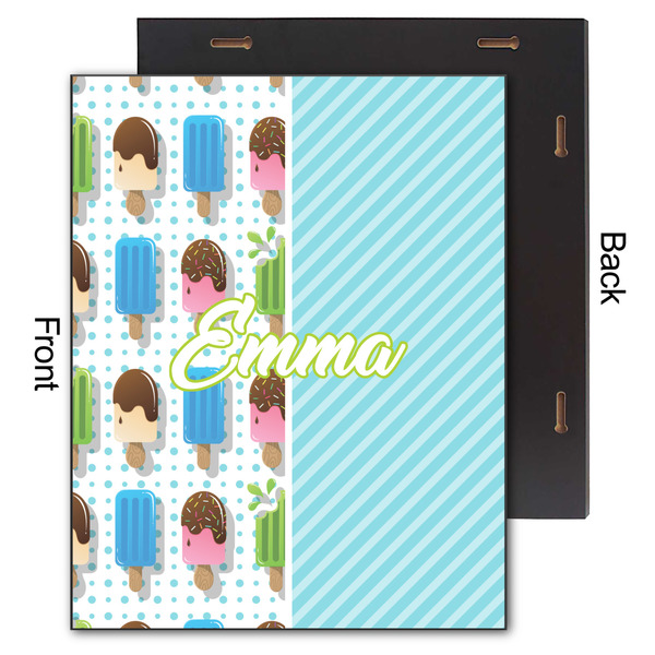 Popsicles and Polka Dots 11x14 Wood Print - Front & Back View