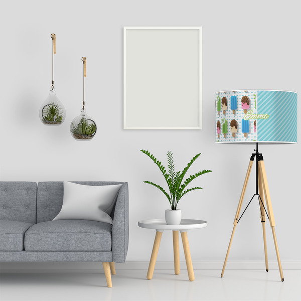 Popsicles and Polka Dots 12" Drum Lampshade - LIFESTYLE