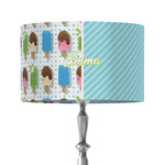 Popsicles and Polka Dots 12" Drum Lamp Shade - Fabric (Personalized)