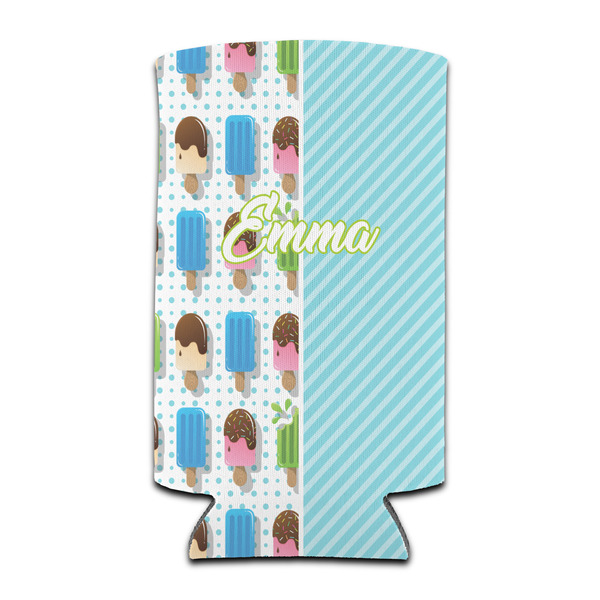 Custom Popsicles and Polka Dots Can Cooler (tall 12 oz) (Personalized)