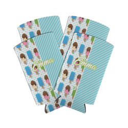 Popsicles and Polka Dots Can Cooler (tall 12 oz) - Set of 4 (Personalized)