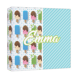 Popsicles and Polka Dots Canvas Print - 12x12 (Personalized)