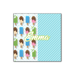 Popsicles and Polka Dots Wood Print - 12x12 (Personalized)