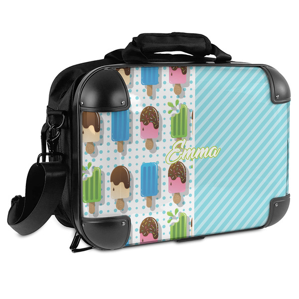 Custom Popsicles and Polka Dots Hard Shell Briefcase (Personalized)