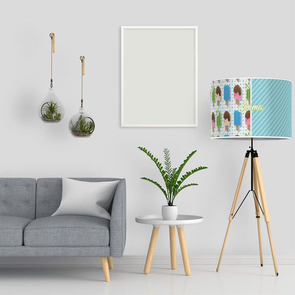 Popsicles and Polka Dots 16" Drum Lampshade - LIFESTYLE