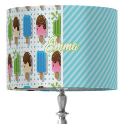 Popsicles and Polka Dots 16" Drum Lamp Shade - Fabric (Personalized)