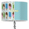 Popsicles and Polka Dots 16" Drum Lampshade - ON STAND (Poly Film)