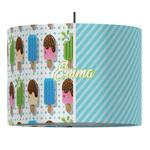 Popsicles and Polka Dots 16" Drum Pendant Lamp - Fabric (Personalized)