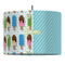 Popsicles and Polka Dots 16" Drum Lampshade - PENDANT (Fabric)