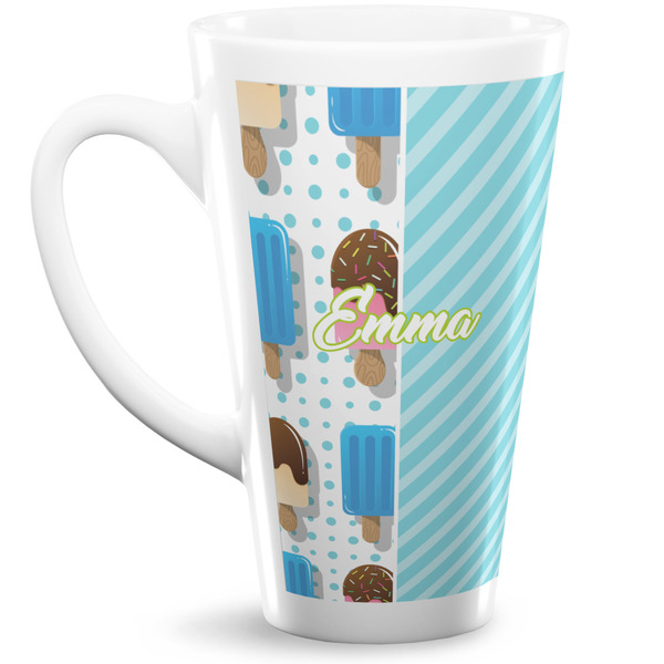 Custom Popsicles and Polka Dots Latte Mug (Personalized)