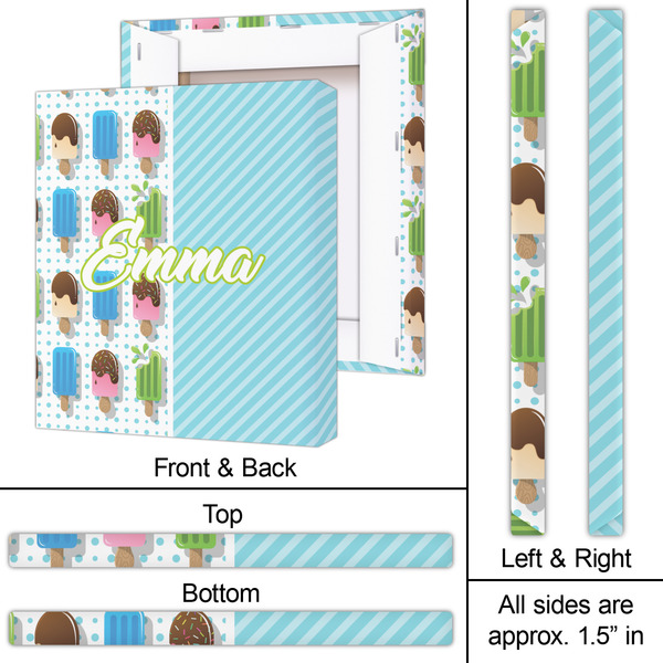 Popsicles and Polka Dots 20x24 - Canvas Print - Approval