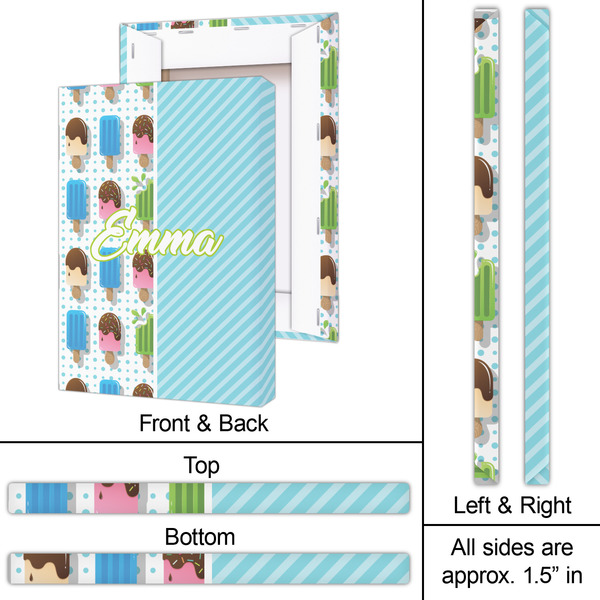 Popsicles and Polka Dots 20x30 - Canvas Print - Approval