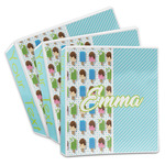 Popsicles and Polka Dots 3-Ring Binder (Personalized)