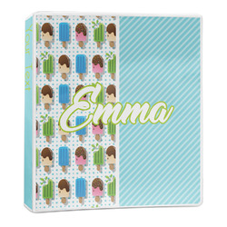 Popsicles and Polka Dots 3-Ring Binder (Personalized)