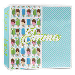 Popsicles and Polka Dots 3-Ring Binder - 2 inch (Personalized)