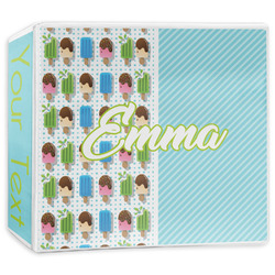 Popsicles and Polka Dots 3-Ring Binder - 3 inch (Personalized)