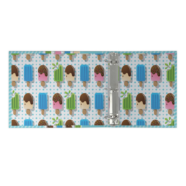 Popsicles and Polka Dots 3 Ring Binders - Full Wrap - 2" - OPEN INSIDE