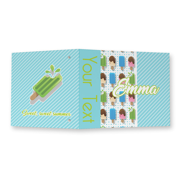 Popsicles and Polka Dots 3 Ring Binders - Full Wrap - 2" - OPEN OUTSIDE