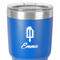 Popsicles and Polka Dots 30 oz Stainless Steel Ringneck Tumbler - Blue - Close Up