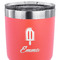 Popsicles and Polka Dots 30 oz Stainless Steel Ringneck Tumbler - Coral - CLOSE UP