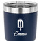 Popsicles and Polka Dots 30 oz Stainless Steel Ringneck Tumbler - Navy - CLOSE UP