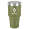 Popsicles and Polka Dots 30 oz Stainless Steel Ringneck Tumbler - Olive - Front