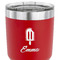 Popsicles and Polka Dots 30 oz Stainless Steel Ringneck Tumbler - Red - CLOSE UP