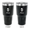Popsicles and Polka Dots 30 oz Stainless Steel Ringneck Tumblers - Black - Double Sided - APPROVAL
