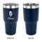Popsicles and Polka Dots 30 oz Stainless Steel Ringneck Tumblers - Navy - Single Sided - APPROVAL