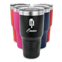 Popsicles and Polka Dots 30 oz Stainless Steel Tumbler (Personalized)