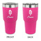 Popsicles and Polka Dots 30 oz Stainless Steel Tumbler - Pink - Double Sided (Personalized)