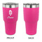 Popsicles and Polka Dots 30 oz Stainless Steel Ringneck Tumblers - Pink - Single Sided - APPROVAL