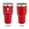 Popsicles and Polka Dots 30 oz Stainless Steel Ringneck Tumblers - Red - Single Sided - APPROVAL