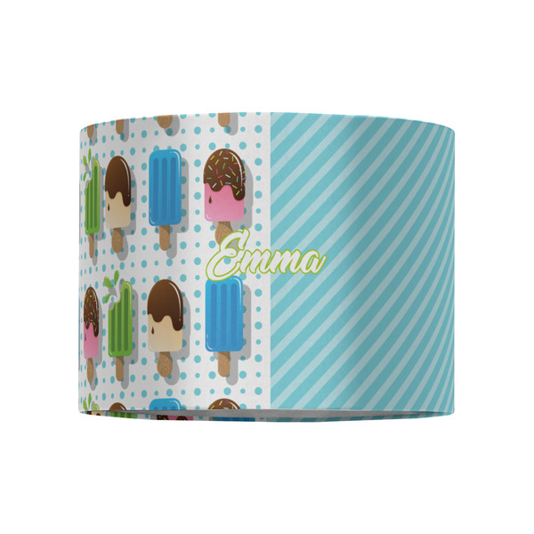 Popsicles and Polka Dots 8" Drum Lampshade - FRONT (Fabric)