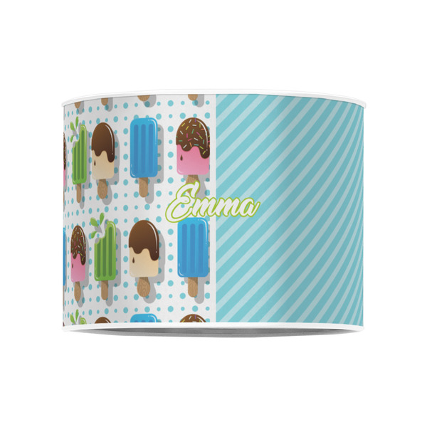 Popsicles and Polka Dots 8" Drum Lampshade - FRONT (Poly Film)