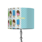 Popsicles and Polka Dots 8" Drum Lamp Shade - Fabric (Personalized)