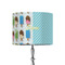 Popsicles and Polka Dots 8" Drum Lampshade - ON STAND (Fabric)