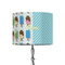 Popsicles and Polka Dots 8" Drum Lamp Shade - Fabric (Personalized)
