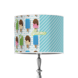 Popsicles and Polka Dots 8" Drum Lamp Shade - Poly-film (Personalized)