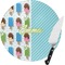 Popsicles and Polka Dots 8 Inch Small Glass Cutting Board