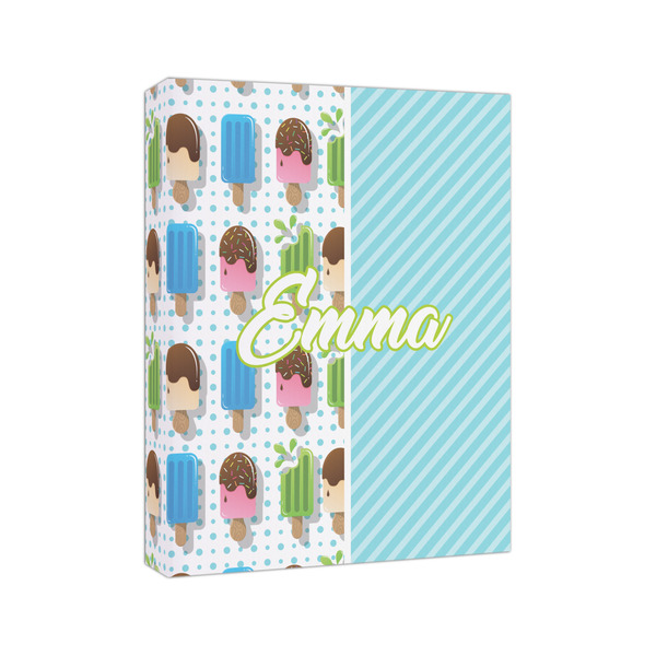 Popsicles and Polka Dots 8x10 - Canvas Print - Angled View