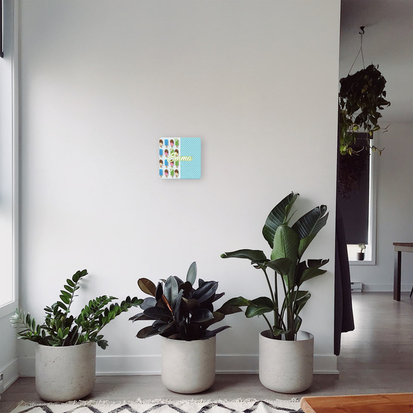 Popsicles and Polka Dots 8x8 - Canvas Print - In Context