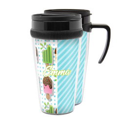 Popsicles and Polka Dots Acrylic Travel Mug (Personalized)