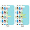 Popsicles and Polka Dots Aluminum Luggage Tag (Front + Back)